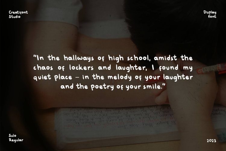 Bold Handwriting Display Font