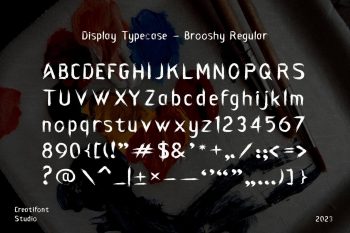 display brush font