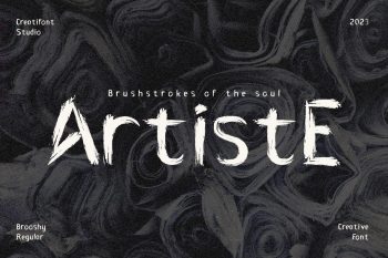 display brush font