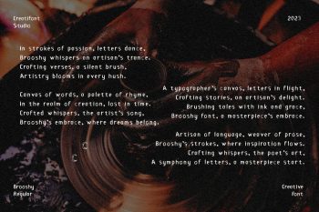 display brush font