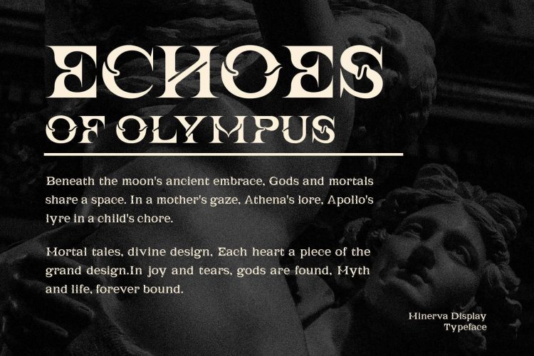 Elegant Decorative Display Serif Font