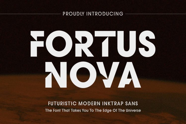 futuristic modern font