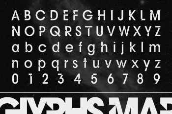 futuristic modern font