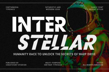 futuristic modern font