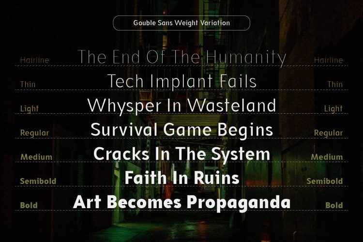 Gothic Contemporary Sans Serif Font
