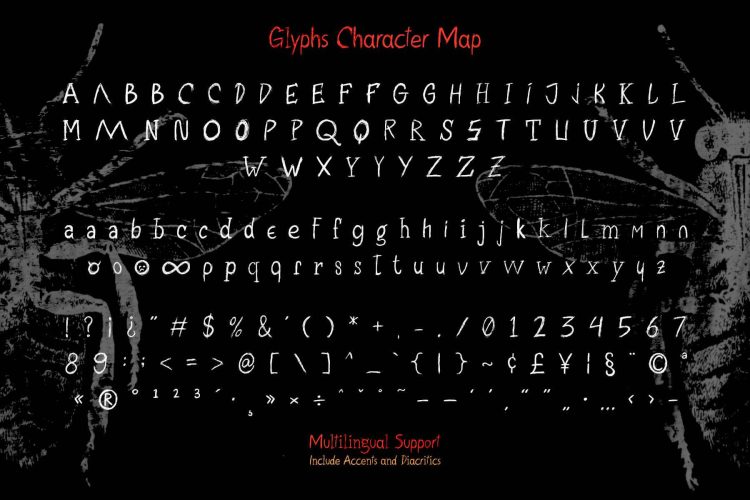 Tetragone - Haunting Handwritten Font