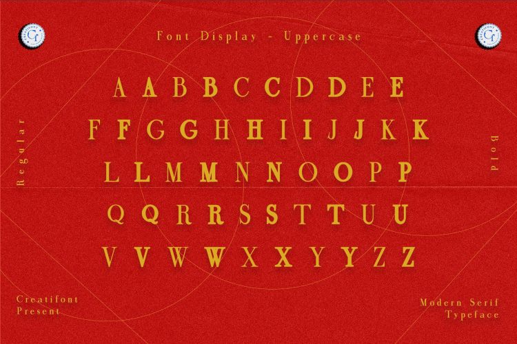 modern serif font