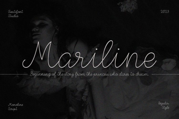 Monoline Script Font