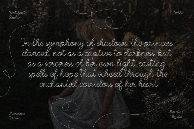 Monoline Script Font