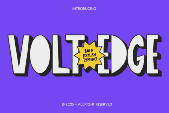 Volt Edge - Bold Display Typeface