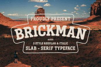 Brickman - Bold Slab Serif Typeface