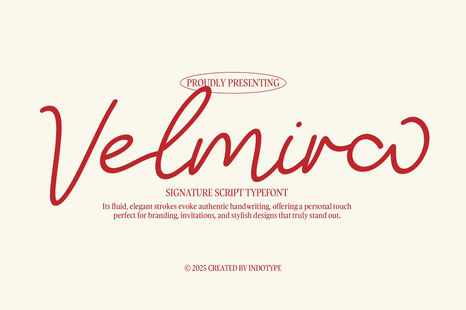Velmira - Signature Script Typeface