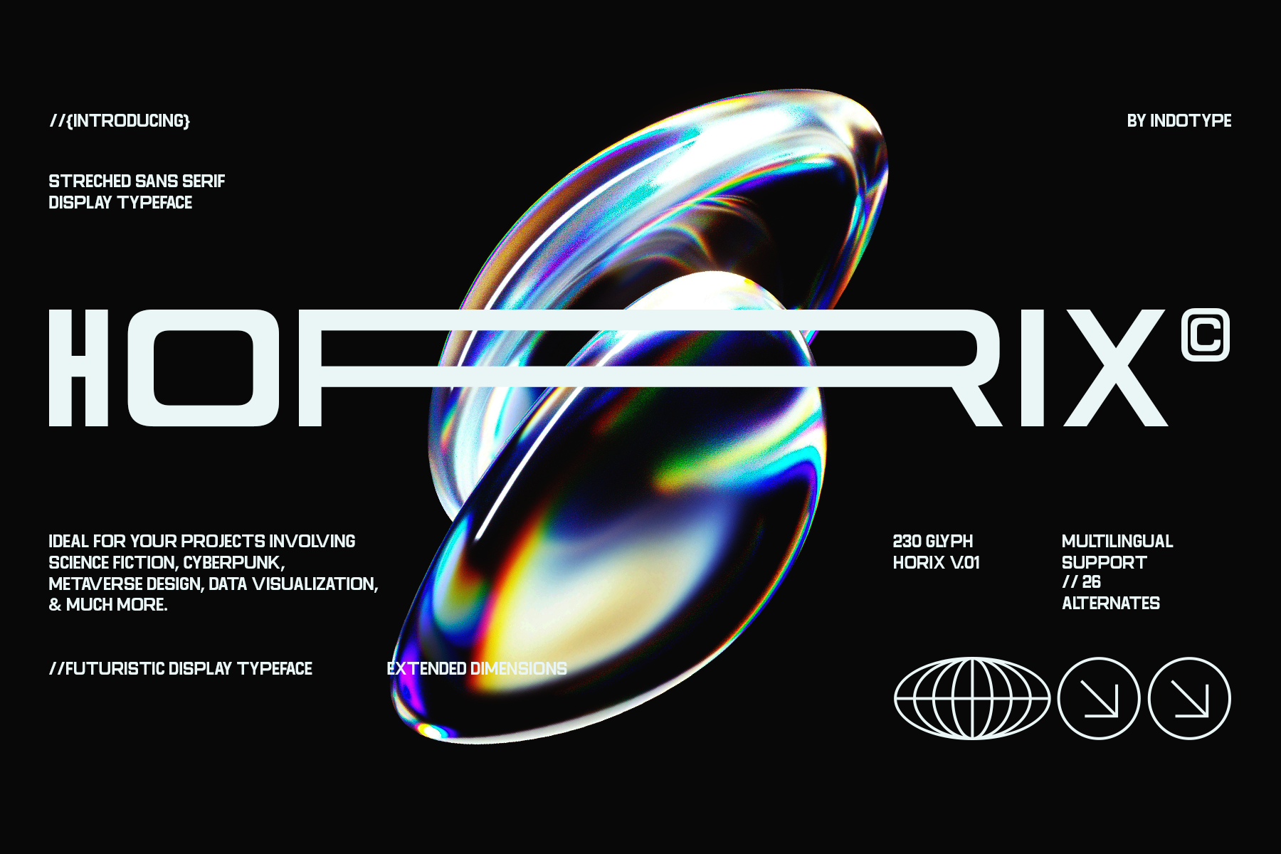 Horix - Modern Stretched Sans Serif