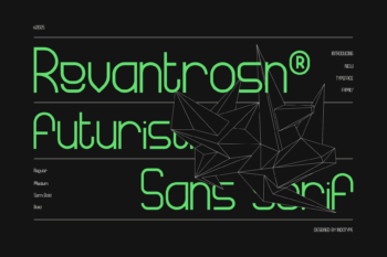 Revantrosn - Futuristic Sans Serif Typeface