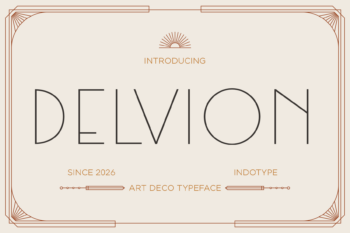 Delvion - Art Deco Typeface