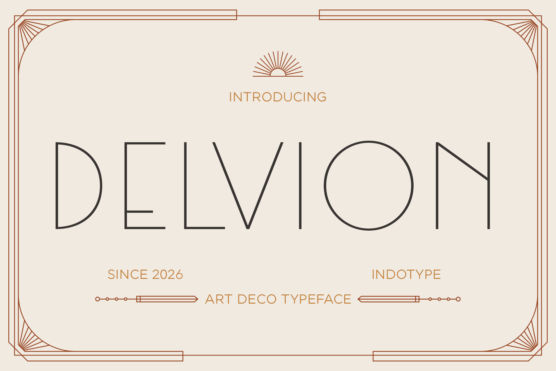Delvion - Art Deco Typeface
