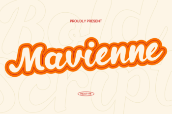 Mavienne - Retro Script Bold Font