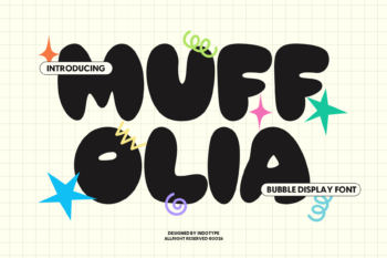 MUFFOLIA - Playful Bubble Display Font