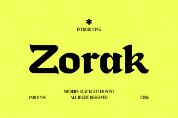 Zorak - Modern Blackletter Font