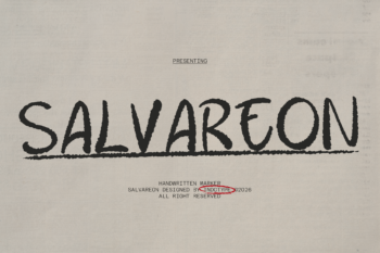 SALVAREON - Handwritten Marker Script
