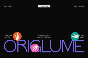 Origlume - Sans Serif Family Font