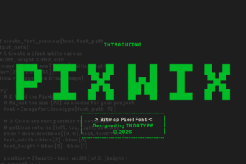 Pixwix - Bitmap Pixel Font