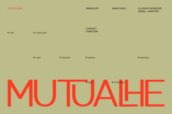 Mutualhe - Minimalist Sans Family